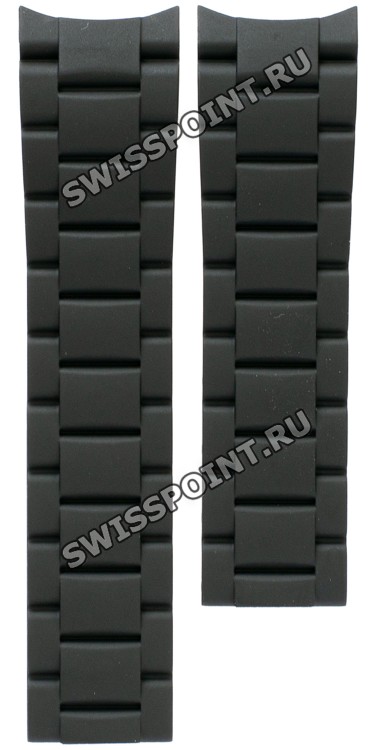 Черный резиновый ремешок Certina C610015123, без замка, для часов Certina DS Action C013.407, C013.417