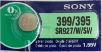 Часовая батарейка Sony 399/395, SR927/W/SW для часов Casio