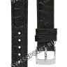 Черный кожаный ремешок Tissot T600039583, имитация крокодила, 15/14, стальная пряжка, для часов Tissot Everytime T109.210