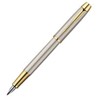Ручка PARKER S0856230 Перьевая ручка Parker IM Metal, F223, цвет: Brushed Metal GT, перо : F (№ 101)