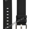 Черный резиновый ремешок Tissot T603034299, желтая полоса, резиновый, интегрированный, стальная пряжка, для часов Tissot PRS 516 T079.427
