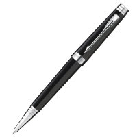 Ручка PARKER S0887880 Premier - Deep Black Lacquer ST, шариковая ручка, M (№ 123)