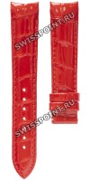 Красный кожаный ремешок Tissot T610042655, теленок, без замка, 18/16 мм, для часов Tissot Couturier T035.207, T035.210, T035.246