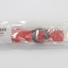 Красный силиконовый ремешок Tissot T603035320, интегрированный, чёрная пряжка, для часов Tissot T-Race T081.420