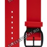 Красный силиконовый ремешок Tissot T603035320, интегрированный, чёрная пряжка, для часов Tissot T-Race T081.420