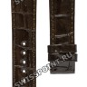 Коричневый кожаный ремешок Tissot T610042656, без замка, 18/16 мм, для часов Tissot Couturier T035.207, T035.210, T035.246