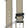 Черный сатиновый ремешок Tissot T604030479, 12/12, с вырезом, стальная пряжка, для часов Tissot Flamingo T003.209