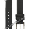 Черный сатиновый ремешок Tissot T604030479, 12/12, с вырезом, стальная пряжка, для часов Tissot Flamingo T003.209