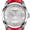 Красный кожаный ремешок Tissot T610038034, теленок, имитация крокодила, 18/16, лаковый, без замка, для часов Tissot Couturier T035.207, T035.210, T035.246