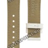 Белый кожаный ремешок Tissot T610014643, имитация крокодила, без замка, для часов Tissot TXL&TXS L834/934