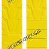 Желтый силиконовый ремешок Tissot T610027279, без замка, для часов Tissot T-Race T027.414, T027.417