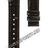 Коричневый кожаный ремешок Tissot T610034144, имитация крокодила, 16/14, без замка, для часов Tissot PRC 200 T055.217
