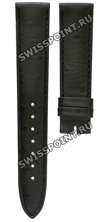 Черный кожаный ремешок Tissot T610014540, 18/16, теленок, без замка, для часов Tissot Ballade