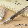 Ручка PARKER S0908590 Перьевая ручка Parker IM Premium, F222, цвет: Twin Chiselled, перо: F (№ 133)