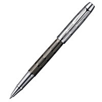 Ручка PARKER S0908600 Ручка-роллер Parker IM Premium, T222, цвет: Twin Chiselled, стержень: Fblack, ("точечная" гравировка) (№ 134)