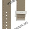 Белый кожаный ремешок Tissot T610029084, 16/16, без замка, для часов Tissot Dressport T050.207, T050.217