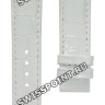Белый кожаный ремешок Tissot T610031403, теленок, имитация крокодила, 18/16 мм, без замка для часов Tissot T-Trend Couturier T035.207, T035.210, T035.246
