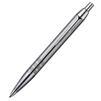 Ручка PARKER S0908660 Шариковая ручка Parker IM Premium, K222,ц вет: Shiny Chrome, стержень: Мblue, (гравировка "сияющий хром") (№ 138)