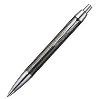 Ручка PARKER S0908710 Шариковая ручка Parker IM Premium, K222, цвет: Dark Grey (Gun Metal), стержень: Мblue, (гравировка "пушечная сталь") (№ 141)