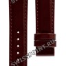 Бордовый кожаный ремешок Tissot T610031404, теленок, лаковый, 16/14, без замка для часов Tissot T-Trend Couturier T035.210.16.371.00, T035207, T035210, T035246