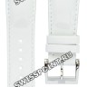 Белый кожаный ремешок Tissot T600035077, теленок, 23/18, с вырезом, перламутровый, стальная пряжка, для часов Tissot T2 T090.310, T090310A