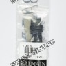 Черный кожаный ремешок Balmain B1730135, 15/12, с фигурным вырезом, без замка, для часов Balmain Balmania 3711, 3715