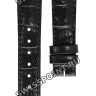 Черный кожаный ремешок Balmain B1730385, 17/14, с вырезом 7 мм, без замка для часов Balmain Chrono Lady 5811, 5816, 5817, 5831, 5835, 5836, 5911, 5915