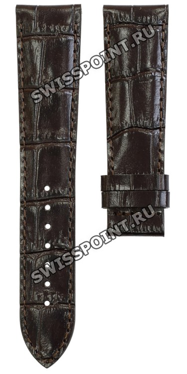 Коричневый кожаный ремешок Tissot T610031412, теленок, 21/18, без замка, для часов Tissot T-Classic Carson T068.427, T068427