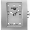 Белый кожаный ремешок Tissot T610014619, теленок, 18/16, без замка, для часов Tissot Bellflhour L614