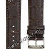 Коричневый кожаный ремешок Tissot T600037009, теленок, имитация крокодила, 20/18, стальная пряжка, для часов T-Classic PR 100 T101.407, T101.410, T101.451