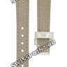 Белый кожаный ремешок Tissot T610027444, теленок, 12/10, без замка, для часов Tissot Equi-T L830
