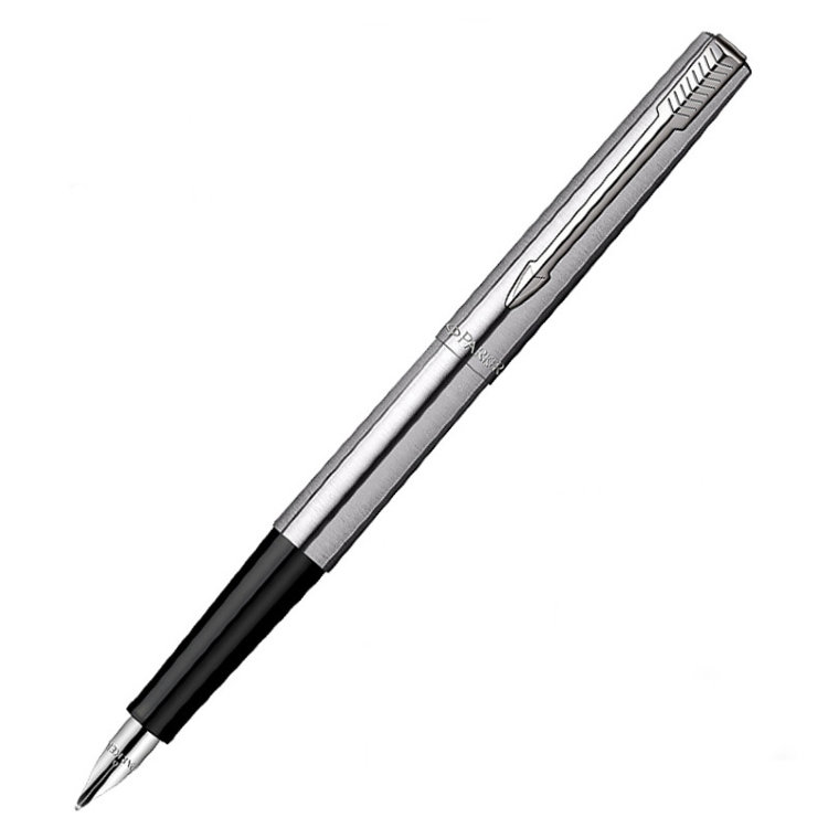 Ручка PARKER S0161590 Перьевая ручка Parker Jotter Steel F61, цвет: Steel, перо: M (№ 35)
