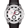 Черный кожаный ремешок Tissot T610031878, имитация крокодила, 23/20, интегрированный, красная прострочка, без замка, для часов Tissot Couturier T035.439, T035439A