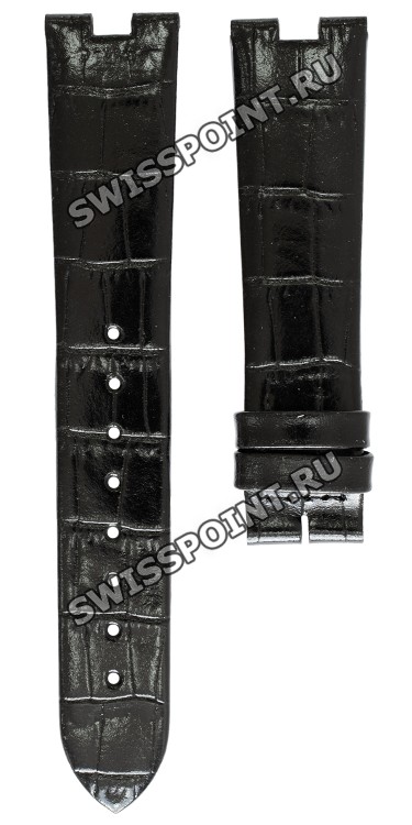 Черный кожаный ремешок Balmain B1730965, 19/16, с вырезом, без замка для часов Balmain 1411, 1415