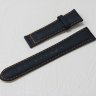 Черный кожаный ремешок Orient из кожи теленка размер (21/18 мм), длина L (120 / 80 мм) с тиснением под кожу крокодила