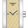 Желтый кожаный ремешок Tissot T610028152, теленок, 12/10 мм, без замка, для часов Tissot Equi-T L830N, T58.1.245.21