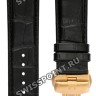 Черный кожаный ремешок Tissot T600028557, теленок, имитация крокодила, 22/20, интегрированный, розовая клипса, для часов Tissot Couturier T035.407, T035.410, T035.428, T035.446