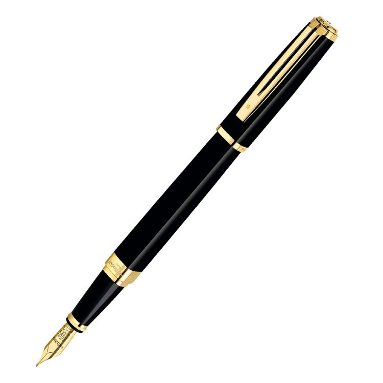 Ручка WATERMAN S0636930 Exception - Black GT Slim, перьевая ручка, F (№ 232)