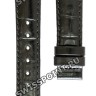 Черный кожаный ремешок Balmain B1731945, 16/14, с вырезом, без замка, для часов Balmain 1531, 1539
