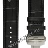 Черный кожаный ремешок Tissot T600028565 / T610028591, теленок, 22/20, стальная клипса, для часов Tissot Couturier T035.407, T035.410, T035.428, T035.446