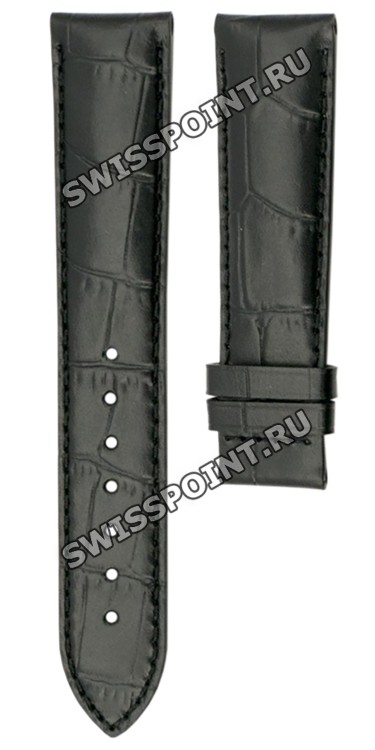 Черный кожаный ремешок Tissot T610014583, 20/18, теленок, без замка, для часов Tissot T-Lord T045.407, T045.427, T059.507, T059.527,  T059.528