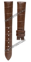 Коричневый кожаный ремешок Longines L682101102, теленок, 17/14, без замка, для часов Longines DolceVita Classic L5.502.4, L5.502.0