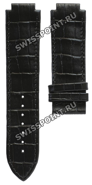 Черный кожаный ремешок Tissot T610030952, теленок, 24/22, без замка, для часов Tissot TXL T061.717, T061717