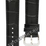Черный кожаный ремешок Certina C600015908, удлиненный, 21/18 XL, теленок, имитация крокодила, стальная пряжка, для часов Certina DS Caimano C017.407