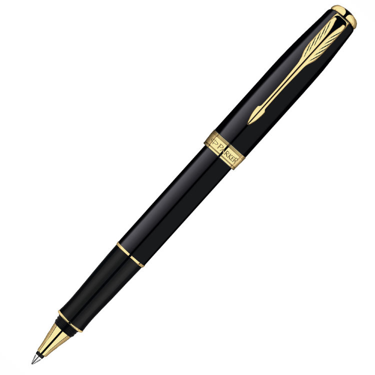 Ручка PARKER S0808720 Ручка-роллер Parker Sonnet T530, цвет: LaqBlack GT, стержень: Fblack (№ 69)