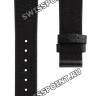 Черный синтетический ремешок Tissot T610035973, 16/14, без замка, с рисунком, для часов Tissot Lady Heart T050.207, T050.217