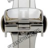 Стальной раскладной замок Tissot T640033493 с кнопками, 14 мм, для кожаного ремешка часов Tissot