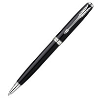 Ручка PARKER S0808830 Шариковая ручка Parker Sonnet K530, цвет: LaqBlack CT, стержень: Mblack (№ 74)