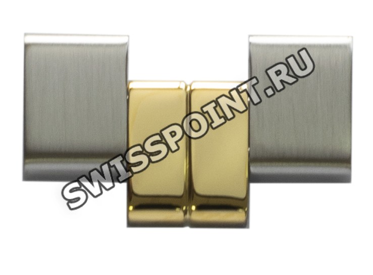 Стальное комбинированное звено браслета Tissot T613029571, сталь/жёлтый, для часов Tissot PR 100 T049.410, T049410A
