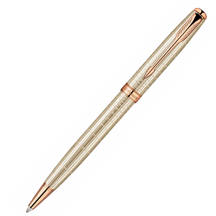 Ручка PARKER 1859493 Sonnet - Chiselled  PGT, шариковая ручка, M, BL (№ 14)